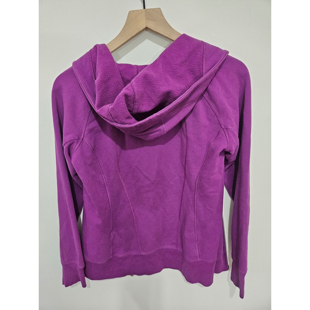 Champion Elite Womens Purple Full Zip Fleece Hoodie Sweatshirt Magenta Medium - Picture 5 of 5